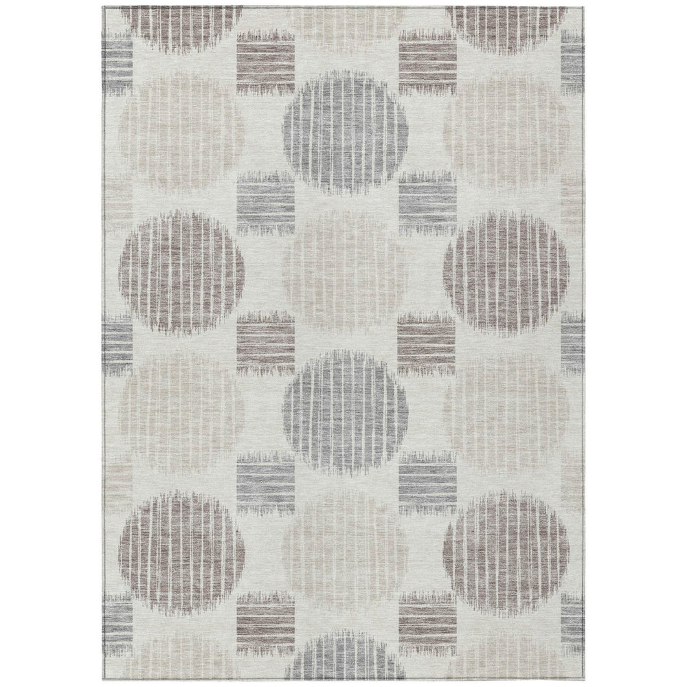 HomeRoots 9' Stylish Geometric Area Rug for Indoor and Outdoor Use - Washable, Durable, and Low-Maintenance Design 9' X 12' 593604
