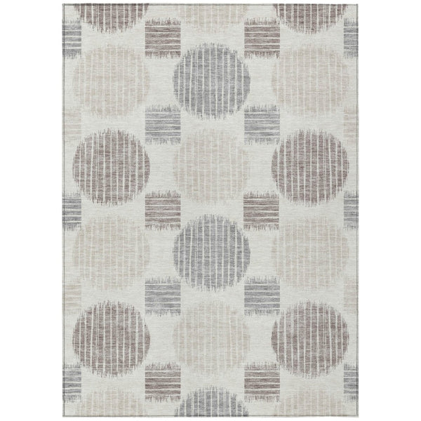 HomeRoots 9' Stylish Geometric Area Rug for Indoor and Outdoor Use - Washable, Durable, and Low-Maintenance Design 9' X 12' 593604
