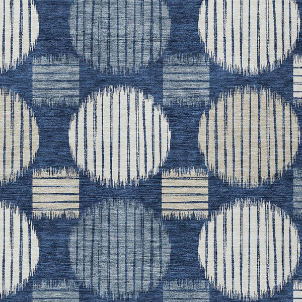 Homeroots 3' Stylish Beige Brown And Ivory Geometric Area Rug – Perfect For Indoor Or Outdoor Spaces! 5' X 8' Polyester 593607