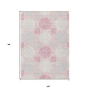 Homeroots 3' Stylish Beige Brown And Ivory Geometric Area Rug – Perfect For Indoor Or Outdoor Spaces! 9' X 12' Polyester 593616