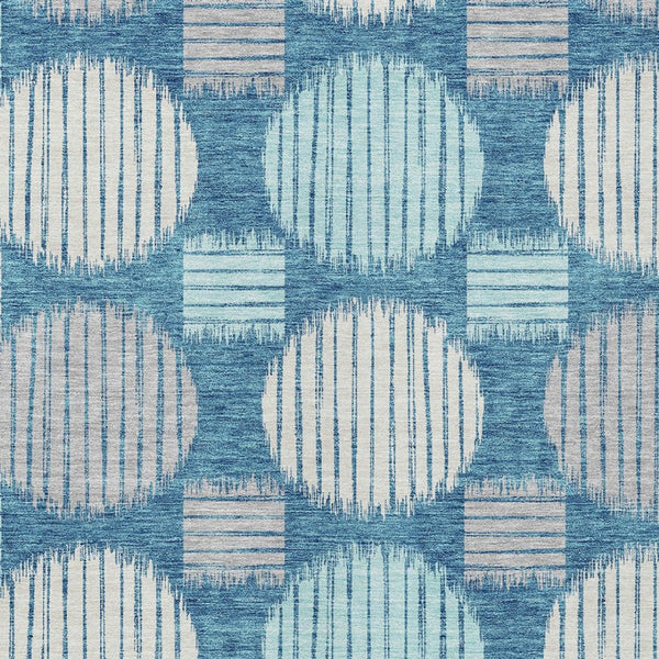 Homeroots 3' Stylish Beige Brown And Ivory Geometric Area Rug – Perfect For Indoor Or Outdoor Spaces! 8' X 10' Polyester 593639