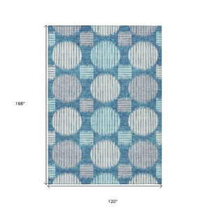 Homeroots 3' Stylish Beige Brown And Ivory Geometric Area Rug – Perfect For Indoor Or Outdoor Spaces! 10' X 14' Polyester 593641