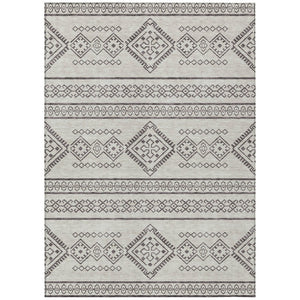 HomeRoots 5' Beige and Brown Southwestern Area Rug - Durable, Washable, Versatile for Indoor and Outdoor Use 5' X 8' 593643