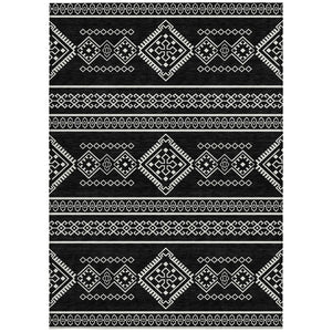Homeroots 3' Stylish Beige & Brown Southwestern Washable Rug For Indoor And Outdoor Living Spaces Decor 3' X 5' Polyester 593648
