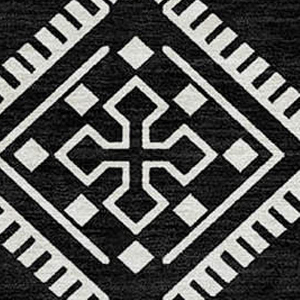 Homeroots 3' Stylish Beige & Brown Southwestern Washable Rug For Indoor And Outdoor Living Spaces Decor 5' X 8' Polyester 593649