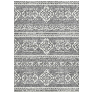 Homeroots 3' Stylish Beige & Brown Southwestern Washable Rug For Indoor And Outdoor Living Spaces Decor 3' X 5' Polyester 593684