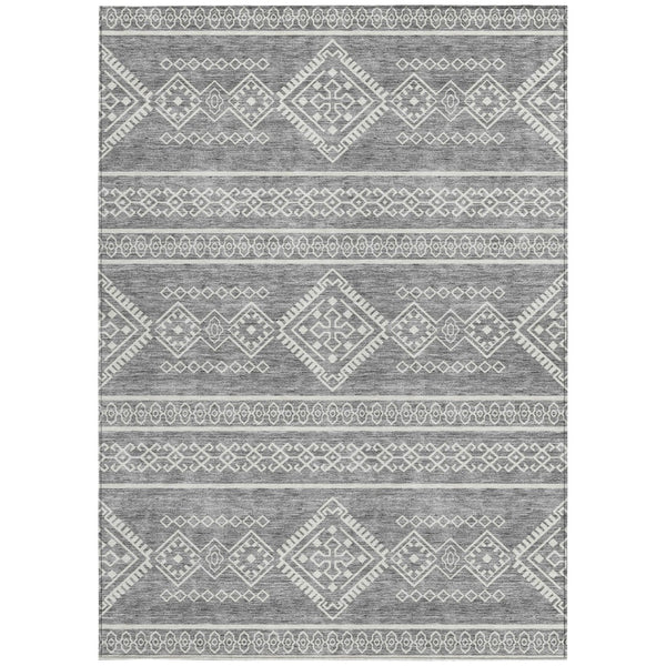 Homeroots 3' Stylish Beige & Brown Southwestern Washable Rug For Indoor And Outdoor Living Spaces Decor 3' X 5' Polyester 593684