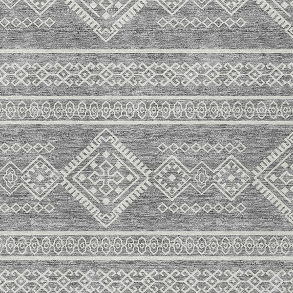 Homeroots 3' Stylish Beige & Brown Southwestern Washable Rug For Indoor And Outdoor Living Spaces Decor 8' X 10' Polyester 593687