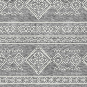 Homeroots 3' Stylish Beige & Brown Southwestern Washable Rug For Indoor And Outdoor Living Spaces Decor 9' X 12' Polyester 593688