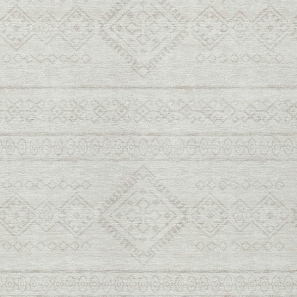 Homeroots 3' Stylish Beige & Brown Southwestern Washable Rug For Indoor And Outdoor Living Spaces Decor 3' X 5' Polyester 593690