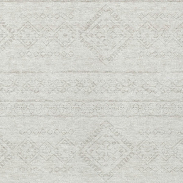 Homeroots 3' Stylish Beige & Brown Southwestern Washable Rug For Indoor And Outdoor Living Spaces Decor 5' X 8' Polyester 593691