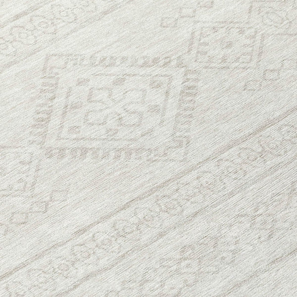 Homeroots 3' Stylish Beige & Brown Southwestern Washable Rug For Indoor And Outdoor Living Spaces Decor 8' Round Polyester 593692