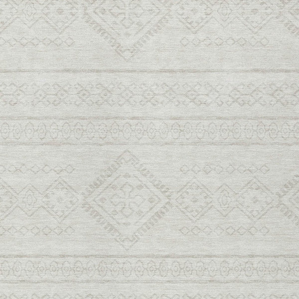 Homeroots 3' Stylish Beige & Brown Southwestern Washable Rug For Indoor And Outdoor Living Spaces Decor 8' X 10' Polyester 593693