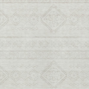 Homeroots 3' Stylish Beige & Brown Southwestern Washable Rug For Indoor And Outdoor Living Spaces Decor 10' X 14' Polyester 593695