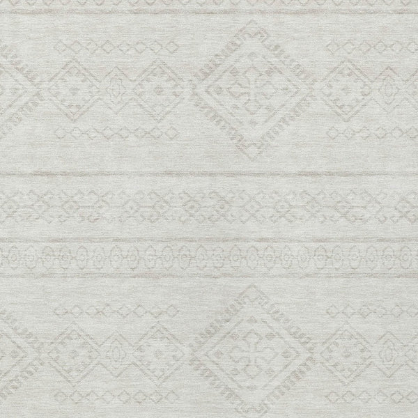 Homeroots 3' Stylish Beige & Brown Southwestern Washable Rug For Indoor And Outdoor Living Spaces Decor 10' X 14' Polyester 593695