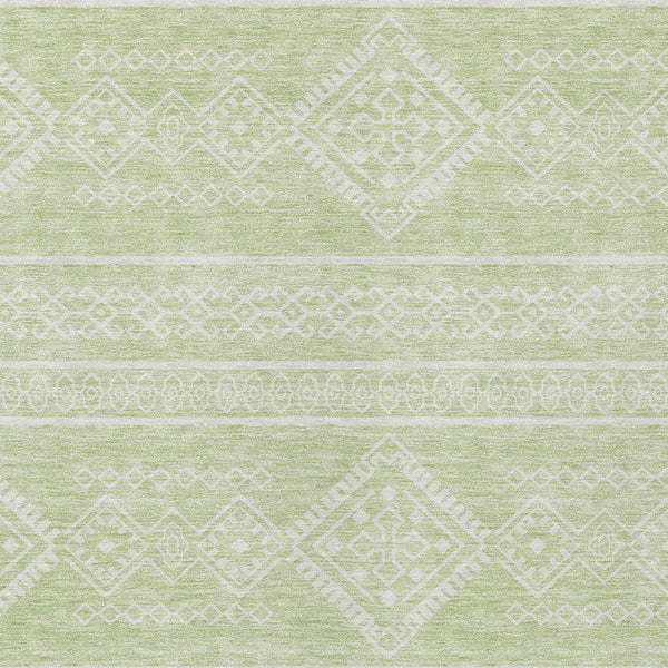 Homeroots 3' Stylish Beige & Brown Southwestern Washable Rug For Indoor And Outdoor Living Spaces Decor 5' X 8' Polyester 593697