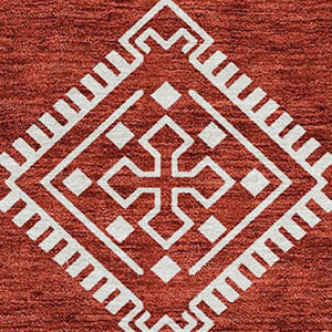 Homeroots 3' Stylish Beige & Brown Southwestern Washable Rug For Indoor And Outdoor Living Spaces Decor 9' X 12' Polyester 593718