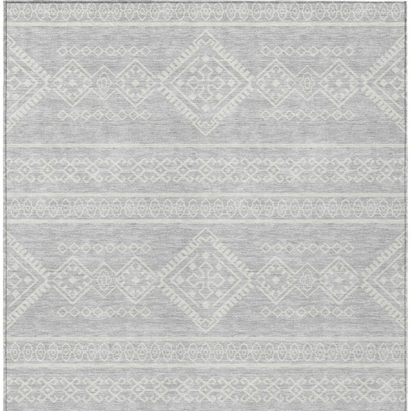Homeroots 3' Stylish Beige & Brown Southwestern Washable Rug For Indoor And Outdoor Living Spaces Decor 9' X 12' Polyester 593724