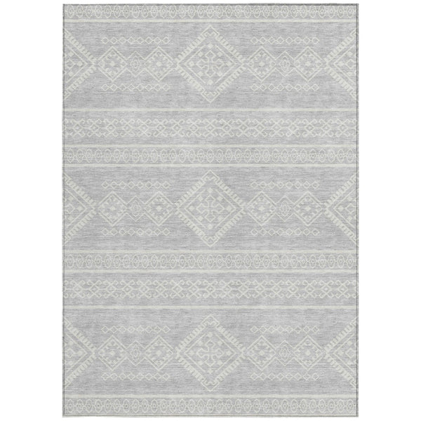 Homeroots 3' Stylish Beige & Brown Southwestern Washable Rug For Indoor And Outdoor Living Spaces Decor 10' X 14' Polyester 593725