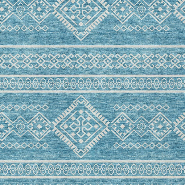 Homeroots 3' Stylish Beige & Brown Southwestern Washable Rug For Indoor And Outdoor Living Spaces Decor 10' X 14' Polyester 593731