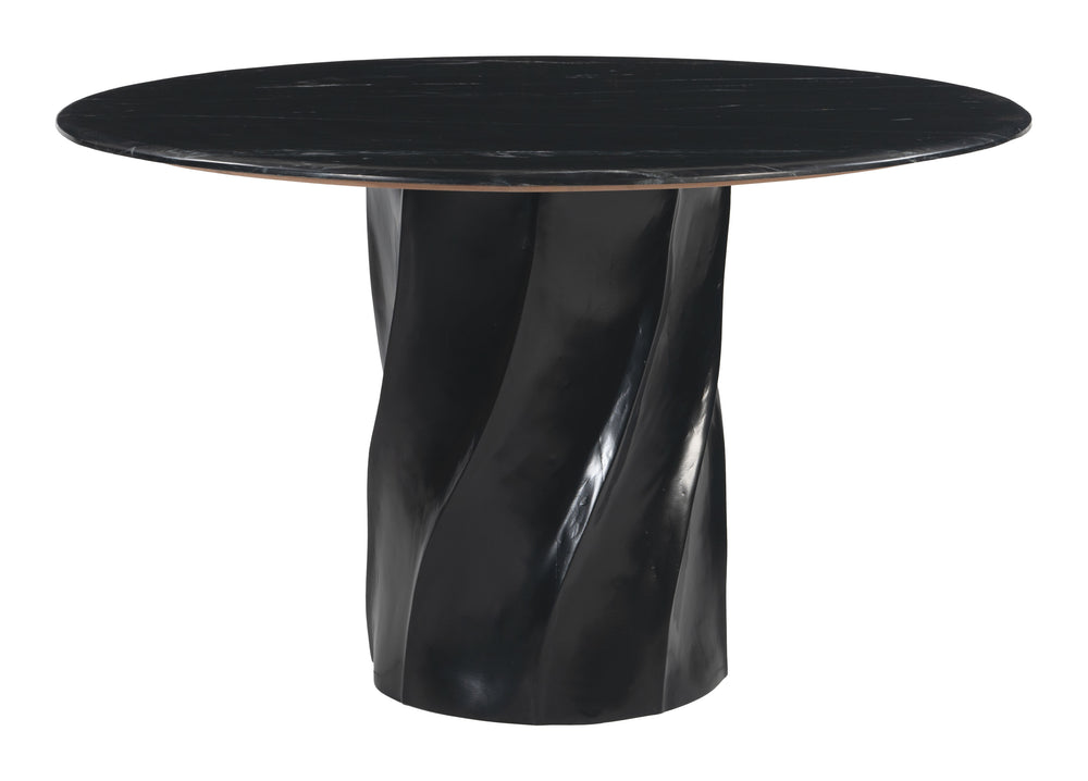 Zuo Modern Kuro Dining Table In Black - Stylish Marble & Mango Wood Design For Modern Dining Spaces Black Natural Marble,Mdf,Mango Wood 110807-zuo-modern