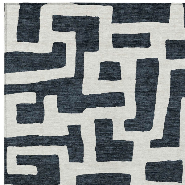 Homeroots 3' Artichoke Green Abstract Area Rug - Stylish, Washable Indoor-outdoor Design For All Spaces 9' X 12' Polyester 593826