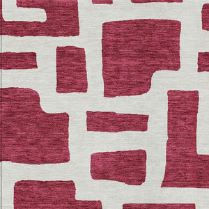 Homeroots 3' Artichoke Green Abstract Area Rug - Stylish, Washable Indoor-outdoor Design For All Spaces 5' X 8' Polyester 593835