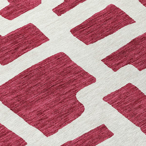 Homeroots 3' Artichoke Green Abstract Area Rug - Stylish, Washable Indoor-outdoor Design For All Spaces 8' X 10' Polyester 593837