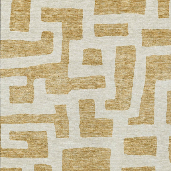 Homeroots 3' Artichoke Green Abstract Area Rug - Stylish, Washable Indoor-outdoor Design For All Spaces 9' X 12' Polyester 593850