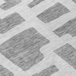 Homeroots 3' Artichoke Green Abstract Area Rug - Stylish, Washable Indoor-outdoor Design For All Spaces 8' Round Polyester 593854