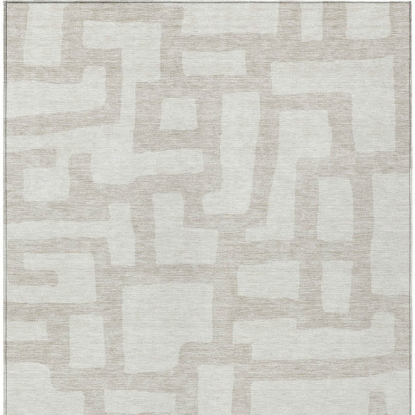 Homeroots 3' Artichoke Green Abstract Area Rug - Stylish, Washable Indoor-outdoor Design For All Spaces 9' X 12' Polyester 593862