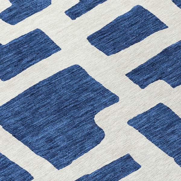 Homeroots 3' Artichoke Green Abstract Area Rug - Stylish, Washable Indoor-outdoor Design For All Spaces 8' Round Polyester 593866