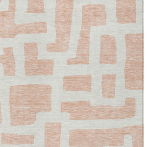 Homeroots 3' Artichoke Green Abstract Area Rug - Stylish, Washable Indoor-outdoor Design For All Spaces 3' X 5' Polyester 593870