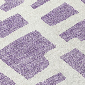 Homeroots 3' Artichoke Green Abstract Area Rug - Stylish, Washable Indoor-outdoor Design For All Spaces 8' Round Polyester 593886