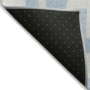 Homeroots 3' Artichoke Green Abstract Area Rug - Stylish, Washable Indoor-outdoor Design For All Spaces 3' X 5' Polyester 593890