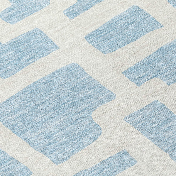 Homeroots 3' Artichoke Green Abstract Area Rug - Stylish, Washable Indoor-outdoor Design For All Spaces 8' Round Polyester 593892