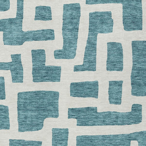Homeroots 3' Artichoke Green Abstract Area Rug - Stylish, Washable Indoor-outdoor Design For All Spaces 3' X 5' Polyester 593896