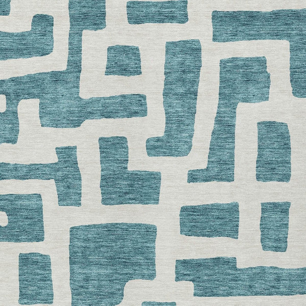 Homeroots 3' Artichoke Green Abstract Area Rug - Stylish, Washable Indoor-outdoor Design For All Spaces 9' X 12' Polyester 593900