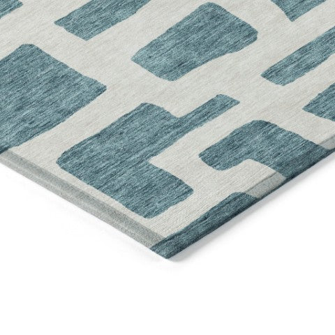 Homeroots 3' Artichoke Green Abstract Area Rug - Stylish, Washable Indoor-outdoor Design For All Spaces 10' X 14' Polyester 593901