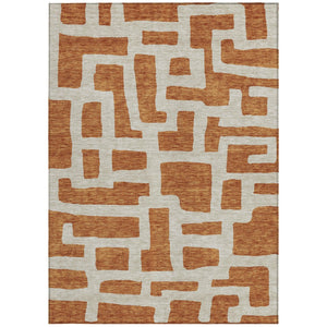 Homeroots 3' Artichoke Green Abstract Area Rug - Stylish, Washable Indoor-outdoor Design For All Spaces 3' X 5' Polyester 593908
