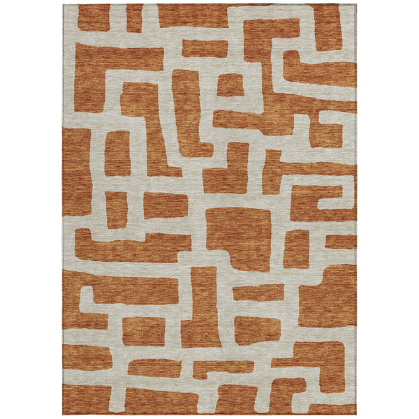 Homeroots 3' Artichoke Green Abstract Area Rug - Stylish, Washable Indoor-outdoor Design For All Spaces 3' X 5' Polyester 593908