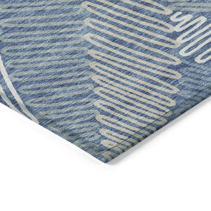 Homeroots 3' Floral Washable Area Rug In Artichoke Green, Brown, And Ivory For Indoor Or Outdoor Use 3' X 5' Polyester 593932