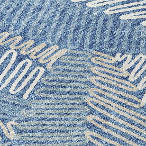 Homeroots 3' Floral Washable Area Rug In Artichoke Green, Brown, And Ivory For Indoor Or Outdoor Use 8' Round Polyester 593934