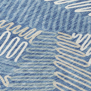 Homeroots 3' Floral Washable Area Rug In Artichoke Green, Brown, And Ivory For Indoor Or Outdoor Use 9' X 12' Polyester 593936