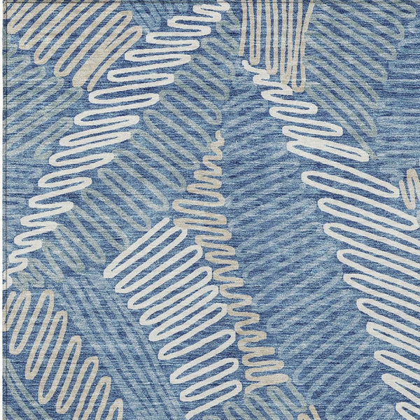 Homeroots 3' Floral Washable Area Rug In Artichoke Green, Brown, And Ivory For Indoor Or Outdoor Use 10' X 14' Polyester 593937