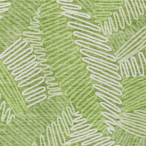 Homeroots 3' Floral Washable Area Rug In Artichoke Green, Brown, And Ivory For Indoor Or Outdoor Use 8' X 10' Polyester 593959