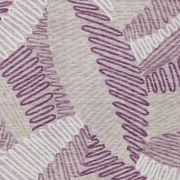 Homeroots 3' Floral Washable Area Rug In Artichoke Green, Brown, And Ivory For Indoor Or Outdoor Use 5' X 8' Polyester 593963