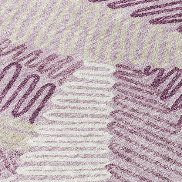 Homeroots 3' Floral Washable Area Rug In Artichoke Green, Brown, And Ivory For Indoor Or Outdoor Use 8' Round Polyester 593964