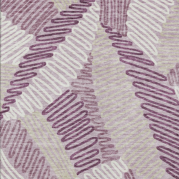 Homeroots 3' Floral Washable Area Rug In Artichoke Green, Brown, And Ivory For Indoor Or Outdoor Use 9' X 12' Polyester 593966