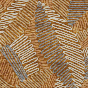 Homeroots 3' Floral Washable Area Rug In Artichoke Green, Brown, And Ivory For Indoor Or Outdoor Use 9' X 12' Polyester 593978